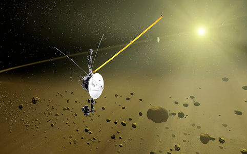 Sonda Voyager 1, o objeto terrestre mais distante do sistema solar.