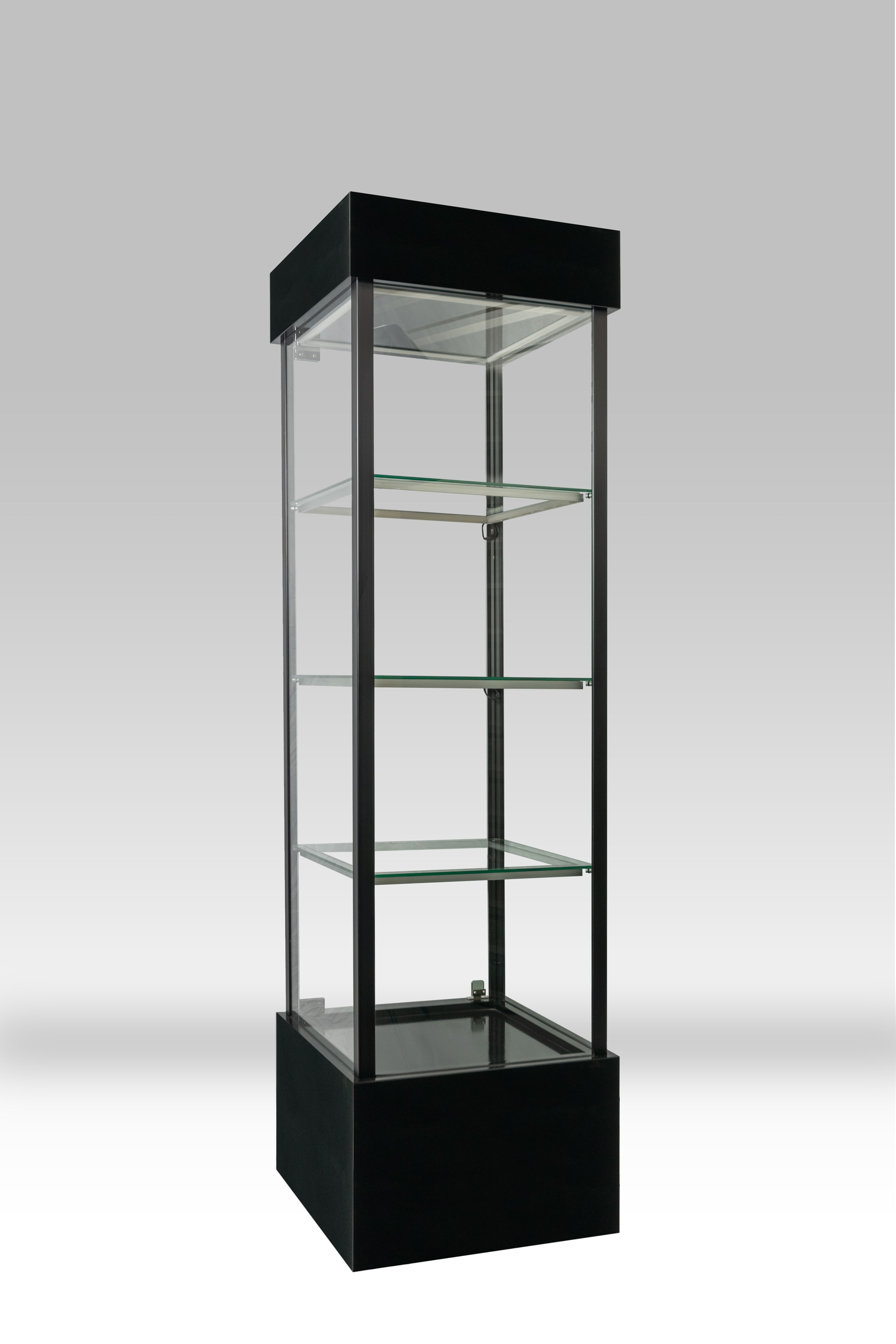 Glass Display Tower with LED lighting
