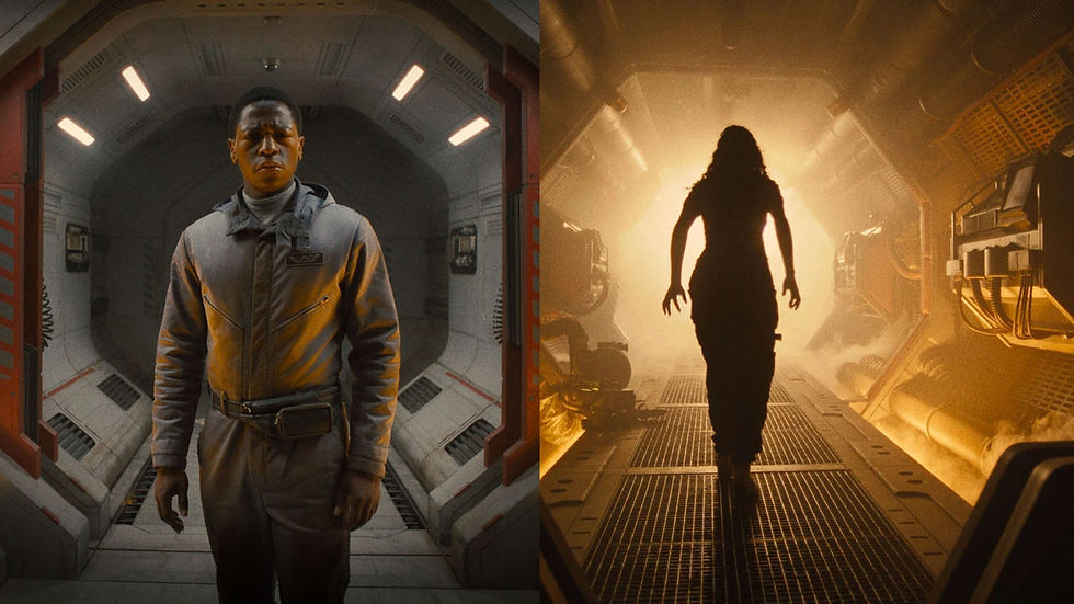 David Jonsson und Isabel Merced in Alien: Romulus