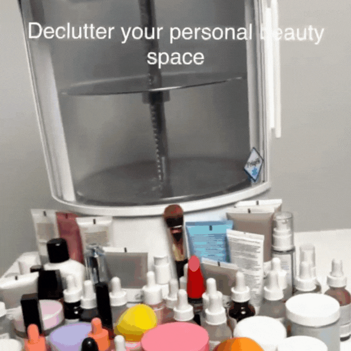 No more clutter, store all your beauty & skincare
