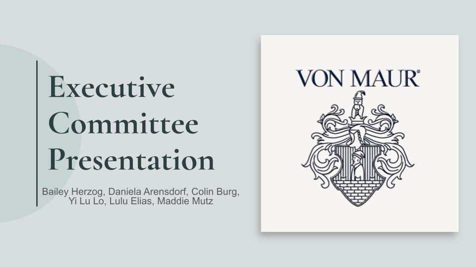 Final Executive Commitee Presentation