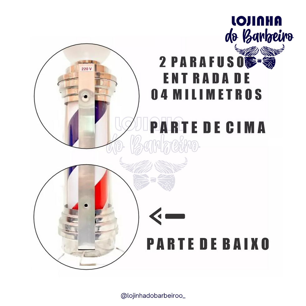 Miniatura: Barber Pole Estrelado 1.5m