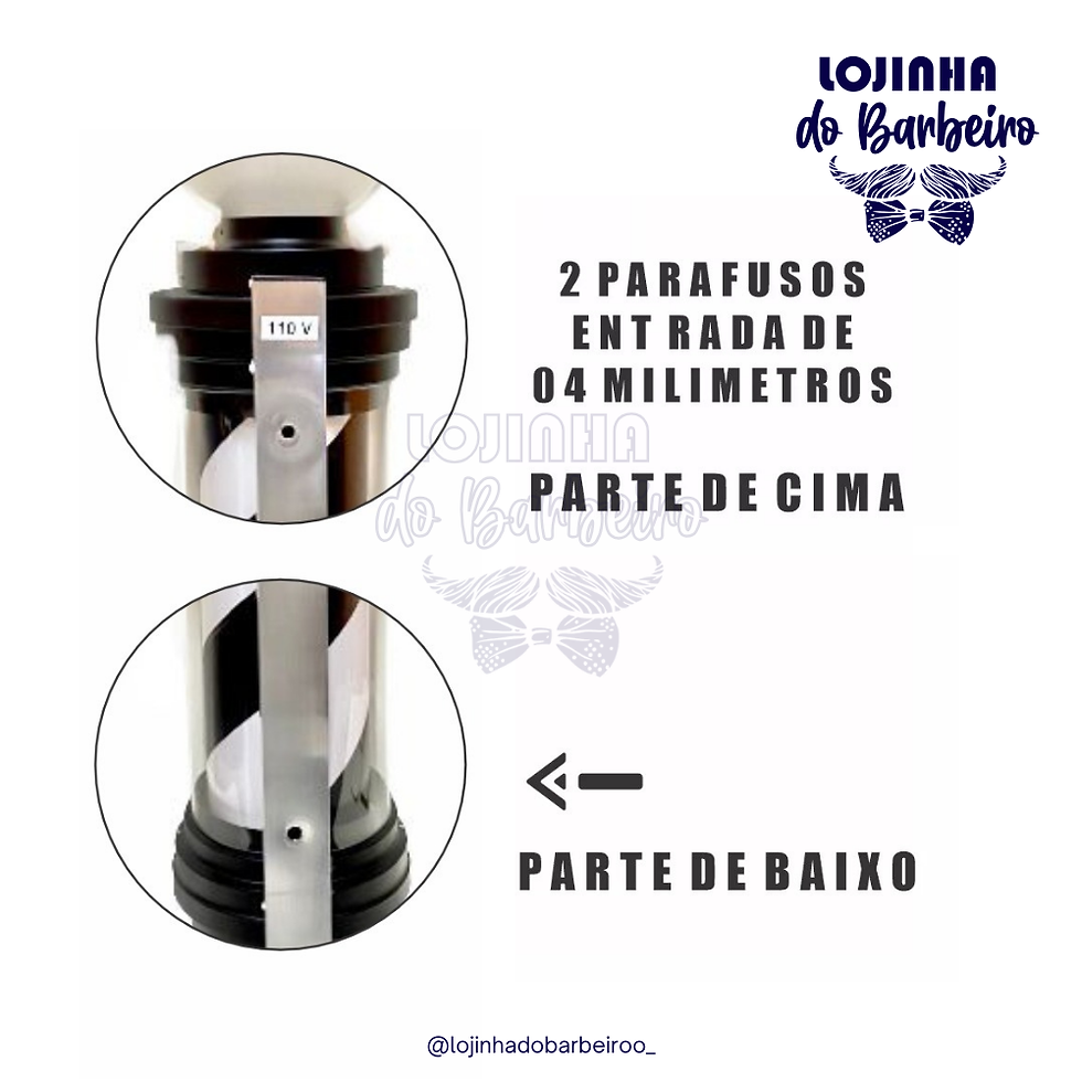 Miniatura: Barber Pole Gold Color 1.5m