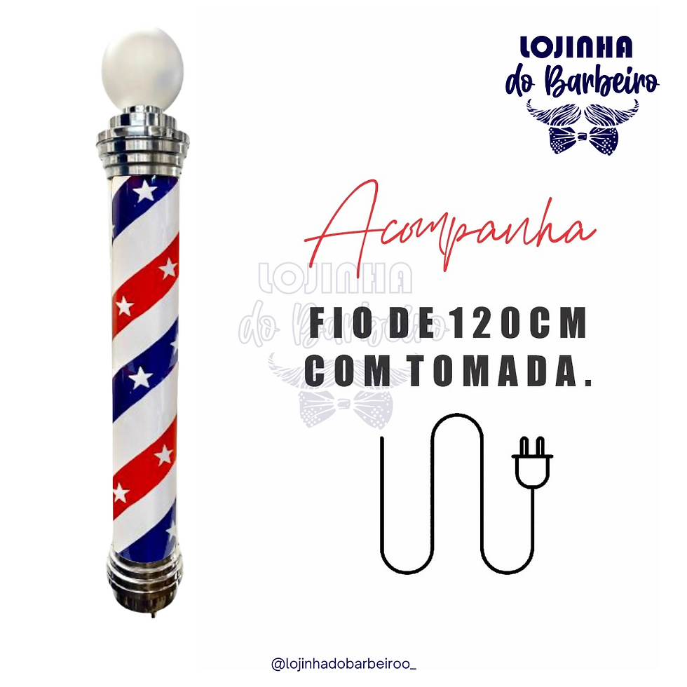 Miniatura: Barber Pole Estrelado 1.5m