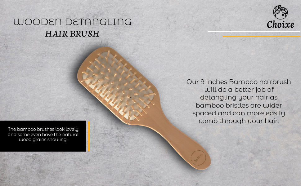 Thumbnail: Natural Wooden Detangling Hair Brush
