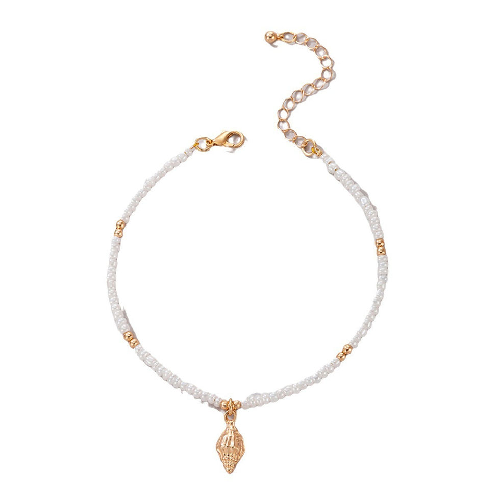 Thumbnail: Beach Vacation Shell Anklet Bohemian Style