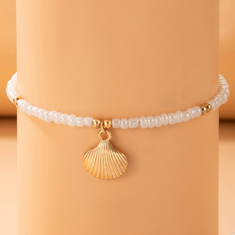 Thumbnail: Beach Vacation Shell Anklet Bohemian Style