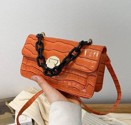 Thumbnail: Fashionable Crocodile Pattern Handbag for Women