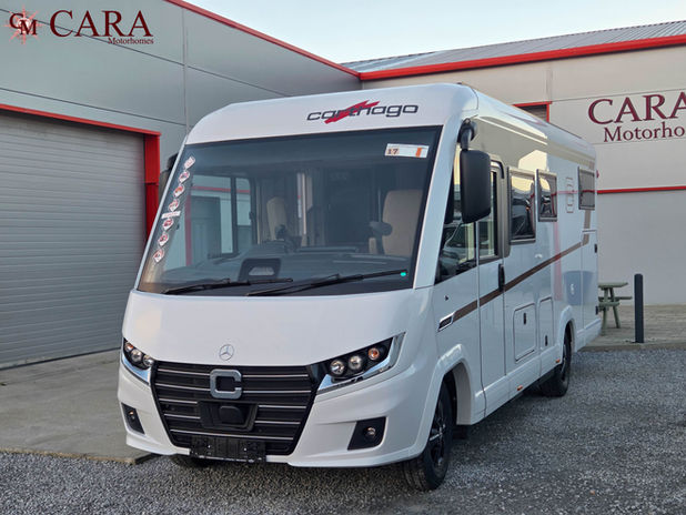 The Carthago C-Tourer 145 RB-LE Comfort exemplifies Carthago’s renowned superior build quality and engineering excellence. Built on the robust 4.5-tonne Mercedes-Benz chassis with a smooth automatic transmission, this luxury motorhome delivers powerful yet refined performance, ensuring every journey is effortless and enjoyable. Inside, the 145 RB-LE Comfort showcases Carthago’s hallmark craftsmanship — from the premium materials and elegant design to the intelligent use of space.