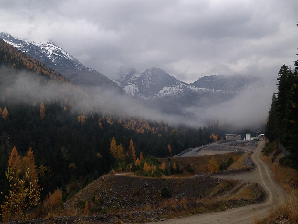 View of the Libby Exploration Project with the Cabinet Wilderness Area as a backdrop.