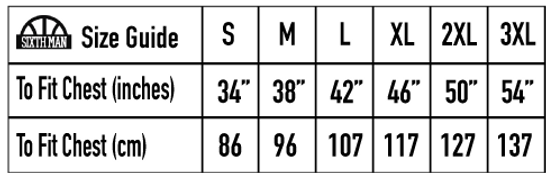 Size Guide Sixthman