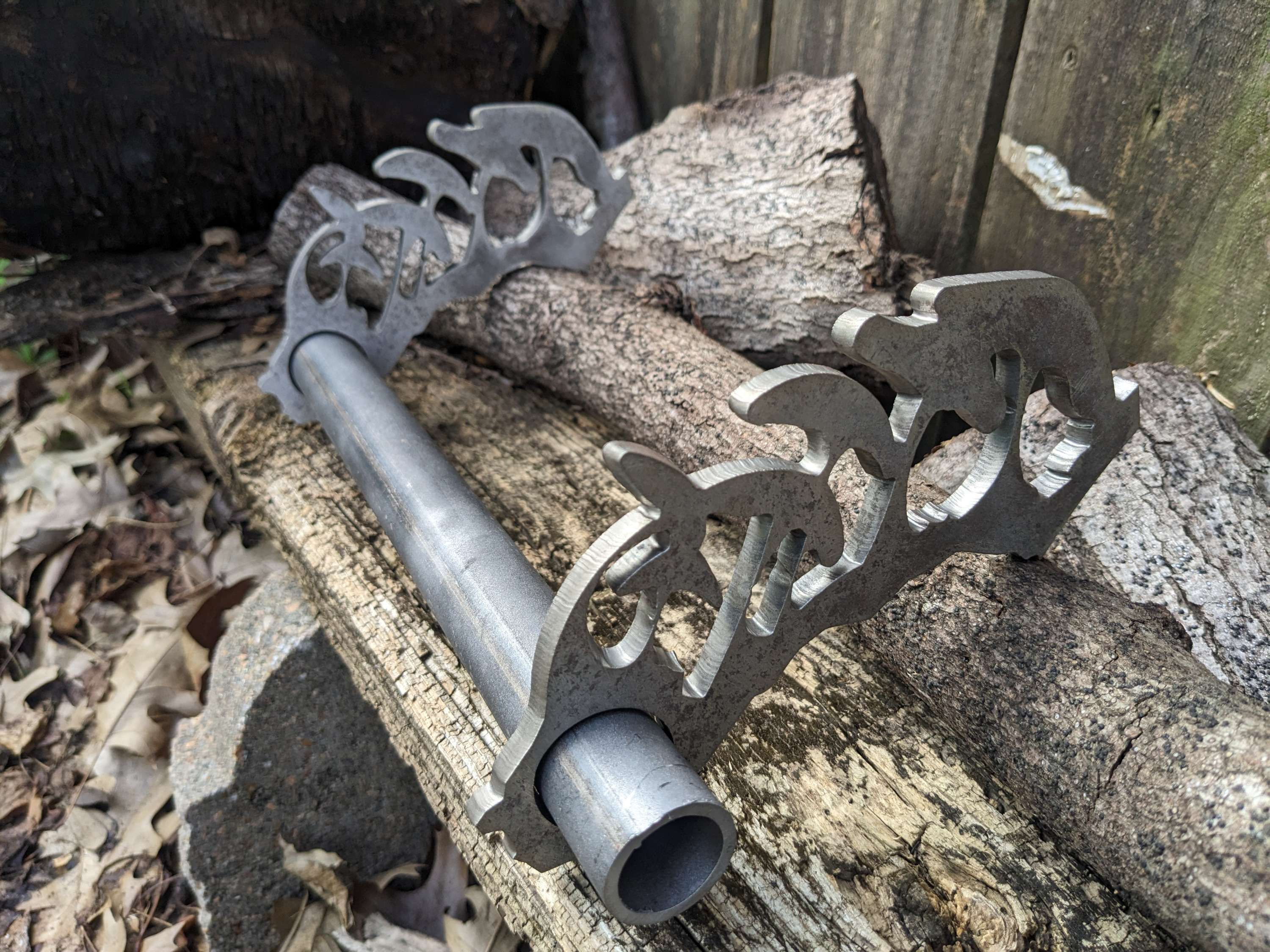 Bbq pit handle 1in mushrooms