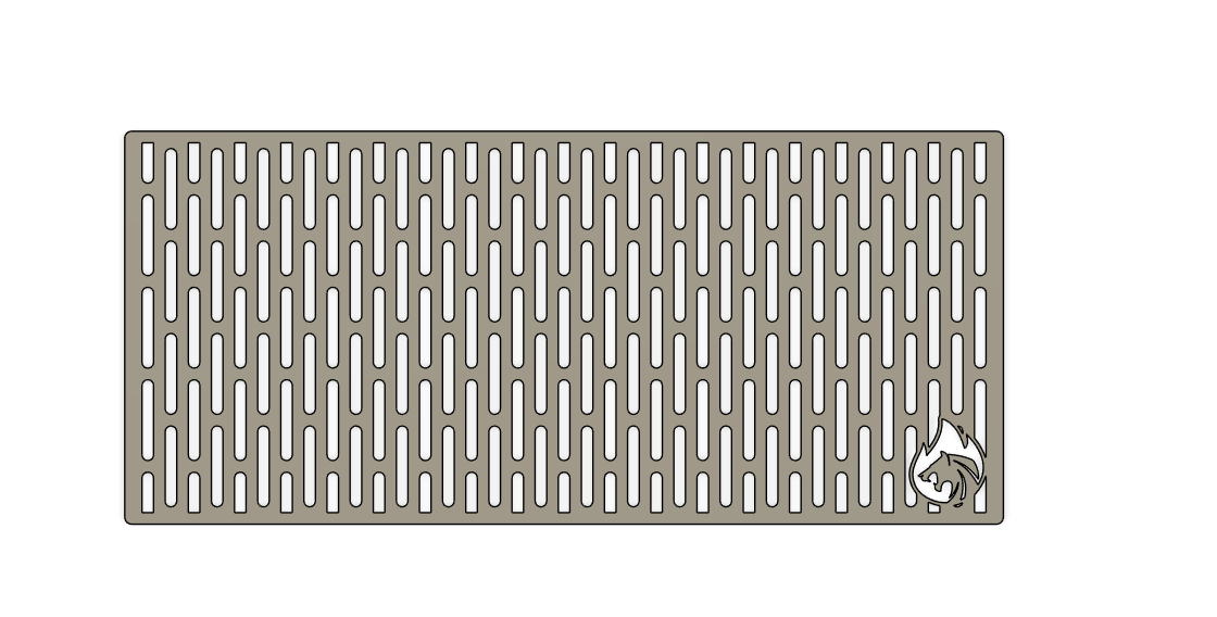 17x38 grill grate .25 dimuon plate