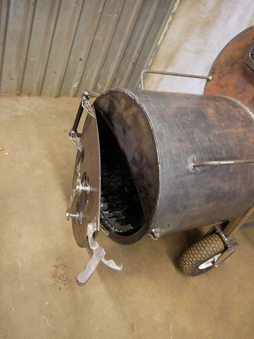 Thumbnail: offset smoker /bbq grill 38"x 24"