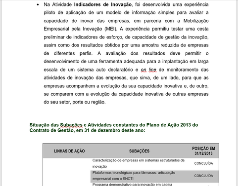 Relatório Anual CGEE PT