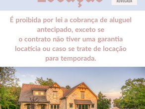 Cobrança de aluguel antecipado