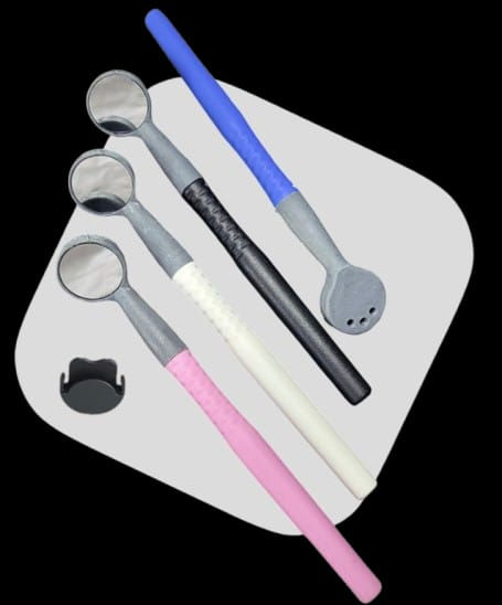 SUCTION MOUTH MIRRORS ( PACK OF 3 )