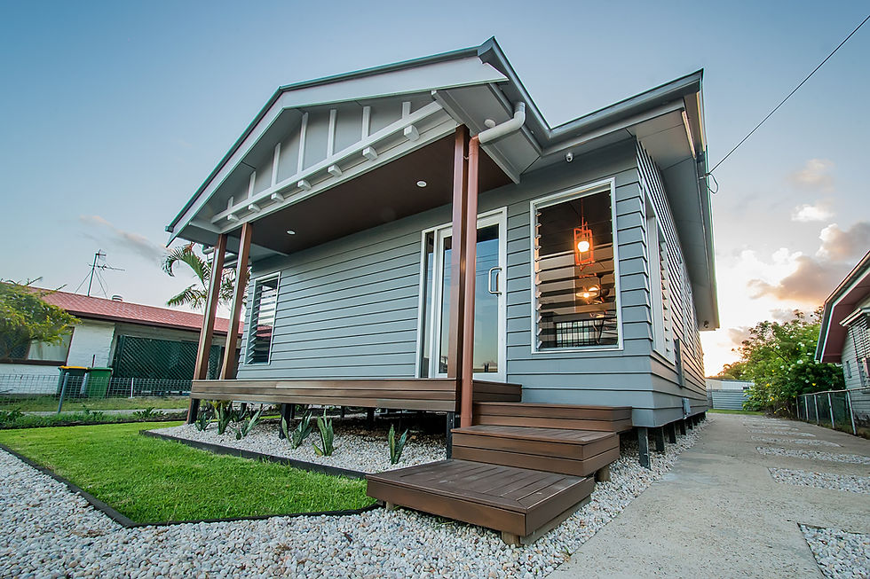 Narrow Lot House Design in QLD by Tempus Design Studio