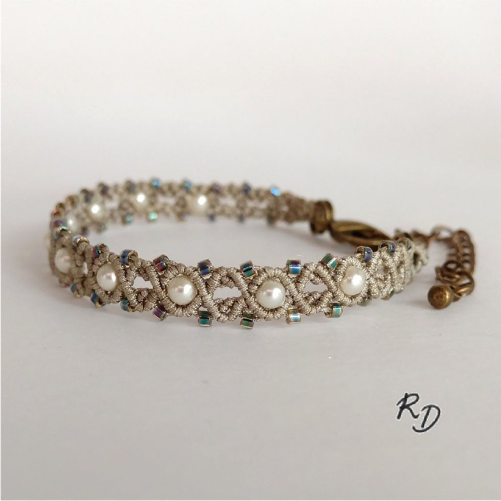Miniature : Manchette Catherine 1 rang Ficelle