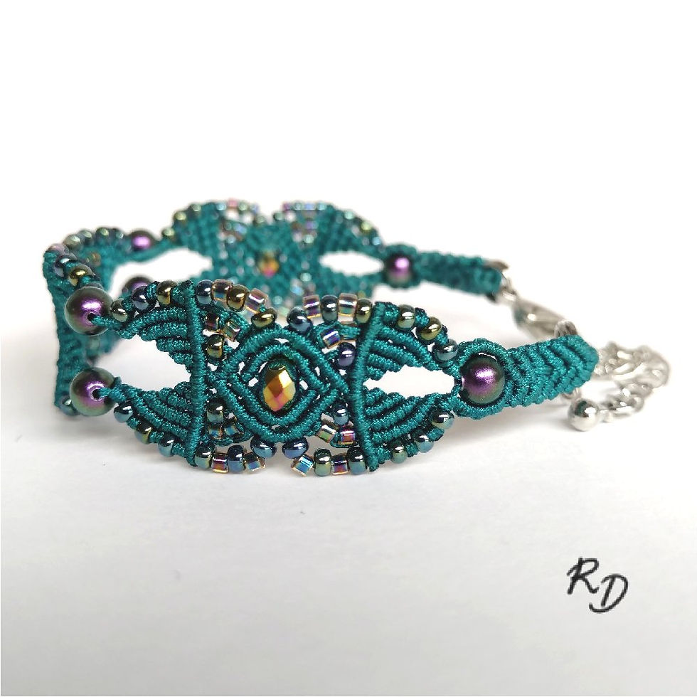 Miniature : Bracelet Alice Bleu vert