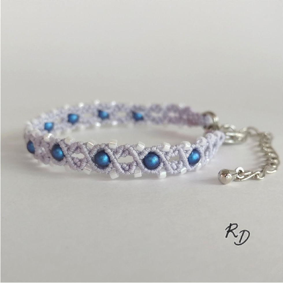 Miniature : Manchette Catherine 1 rang Parme clair