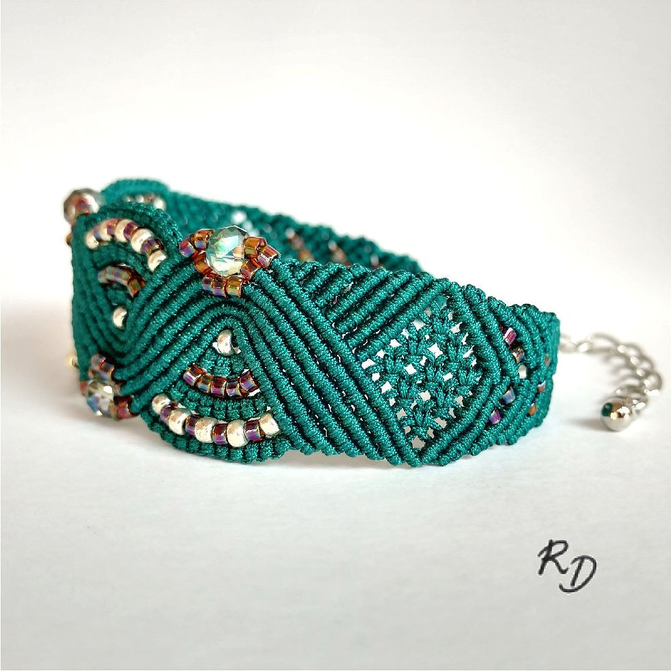 Miniature : Bracelet Sophie Bleu vert