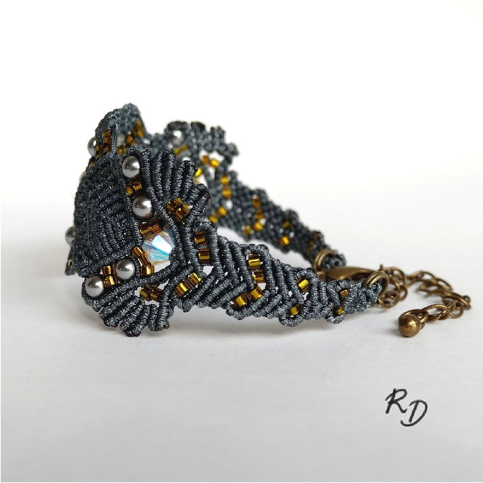 Miniature : Bracelet Indira Gris foncé