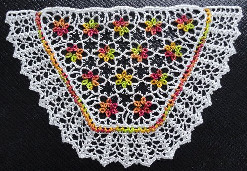 Châle femme multicolore et blanc