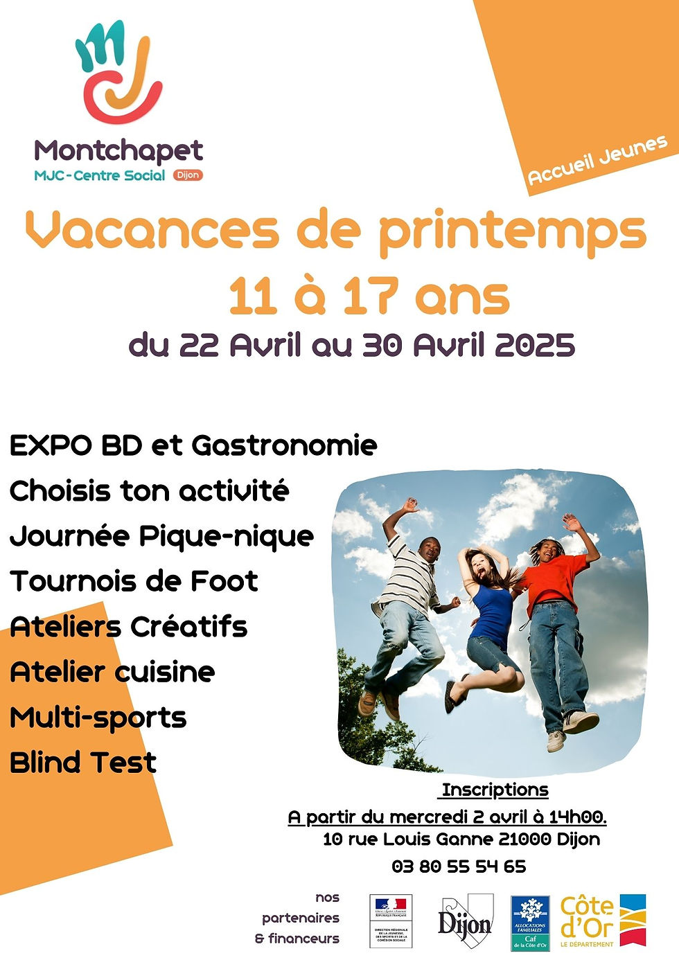 accueil jeunes 11-17 ans vacances de printemps
