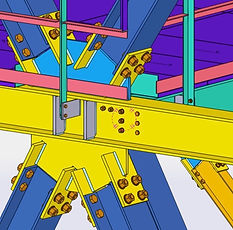 Welding and steel structure fabrication inside production facility