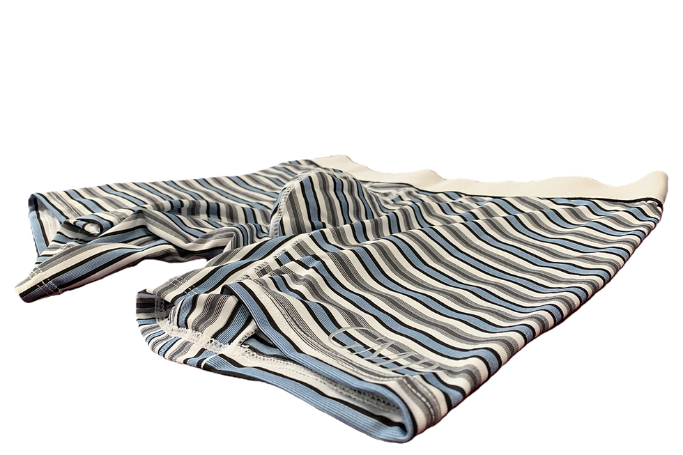 Thumbnail: Light Blue Striped PrePacked Boxer Briefs