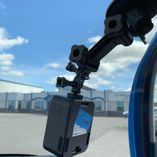 Suction Cup Mount interior window on a plane