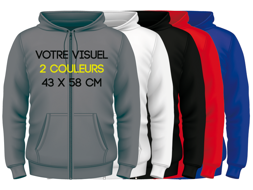 ZIPPED HOODIES / 2 couleurs