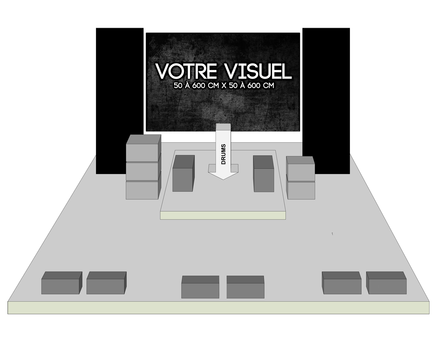 BACKDROP / Jusque 6 x 6 m