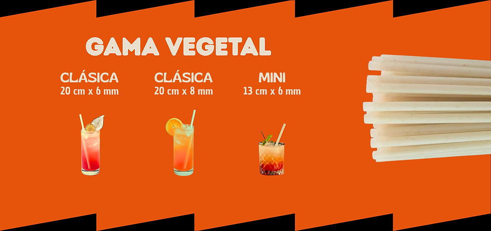 vegetable range straws