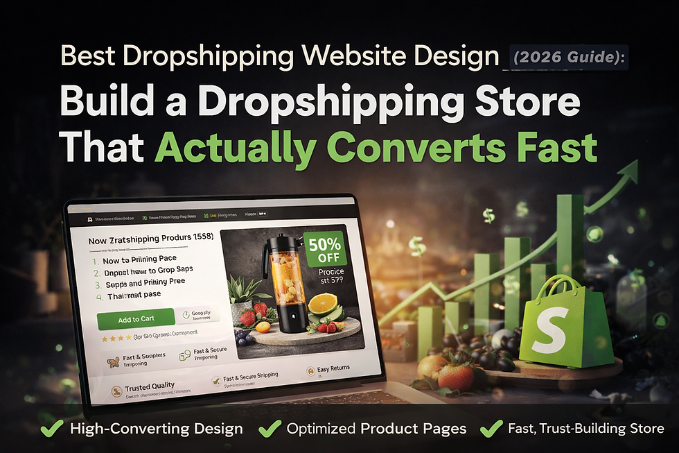 Dropshipping Website Design Guide 2026