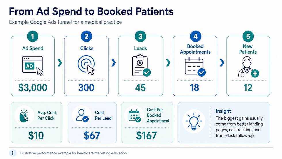 google ads for doctors seo outline strategy

