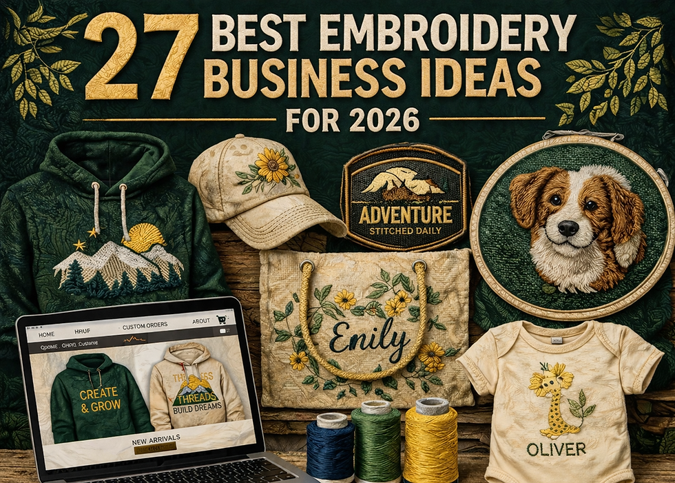 27 Best Embroidery Business Ideas for 2026