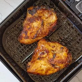 Air fryer bone-in chicken breasts