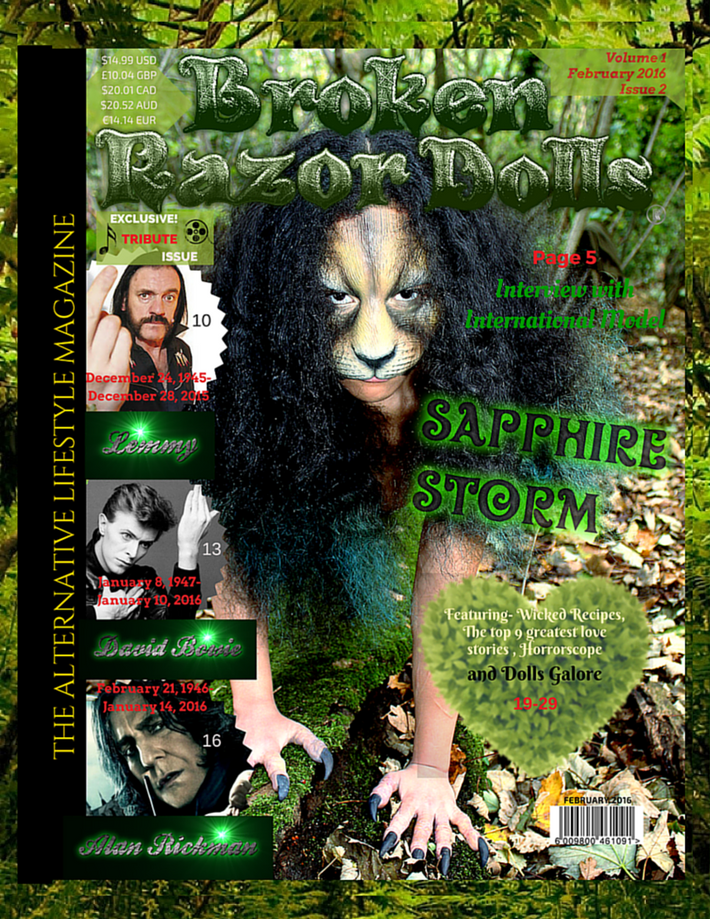 NEW ISSUES FEB-APRIL OF BROKEN RAZOR DOLLS!!!!
