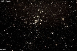 M 47 Open cluster - puppis
