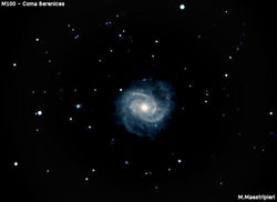 M 100 Spiral galaxy - coma berenices