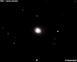 M 94 Bright spiral galaxy - canes venatici