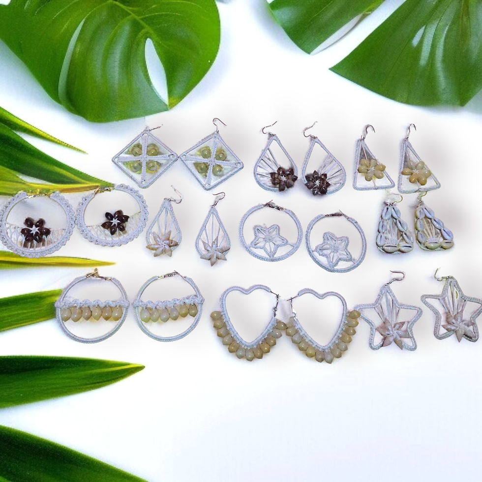 Marshallese new style handmade earrings bundle of 10