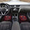 Thumbnail: Skull Design 4pcs Car Floor Mat Set - Non-Slip, Absorbent Polyester Mats for Fit