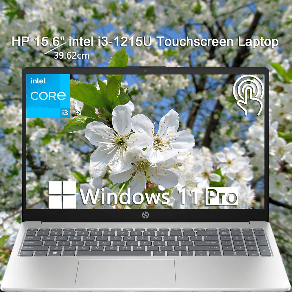 HP 15.6" Touch Screen Notebook Business Notebook, Intel Core i3-1215u, Up to 64G