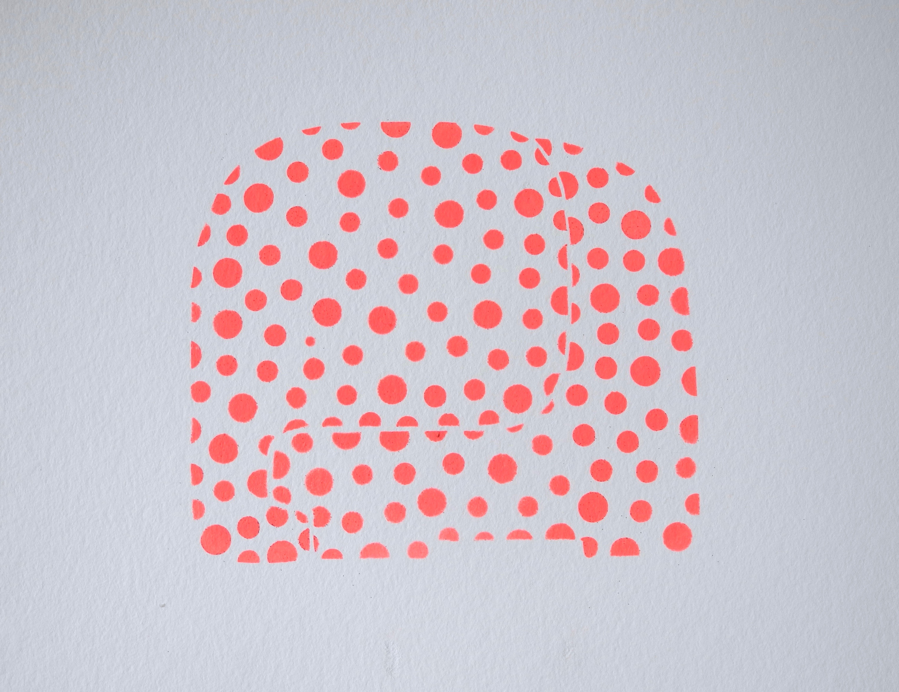 Aleph pois roses et paillettes