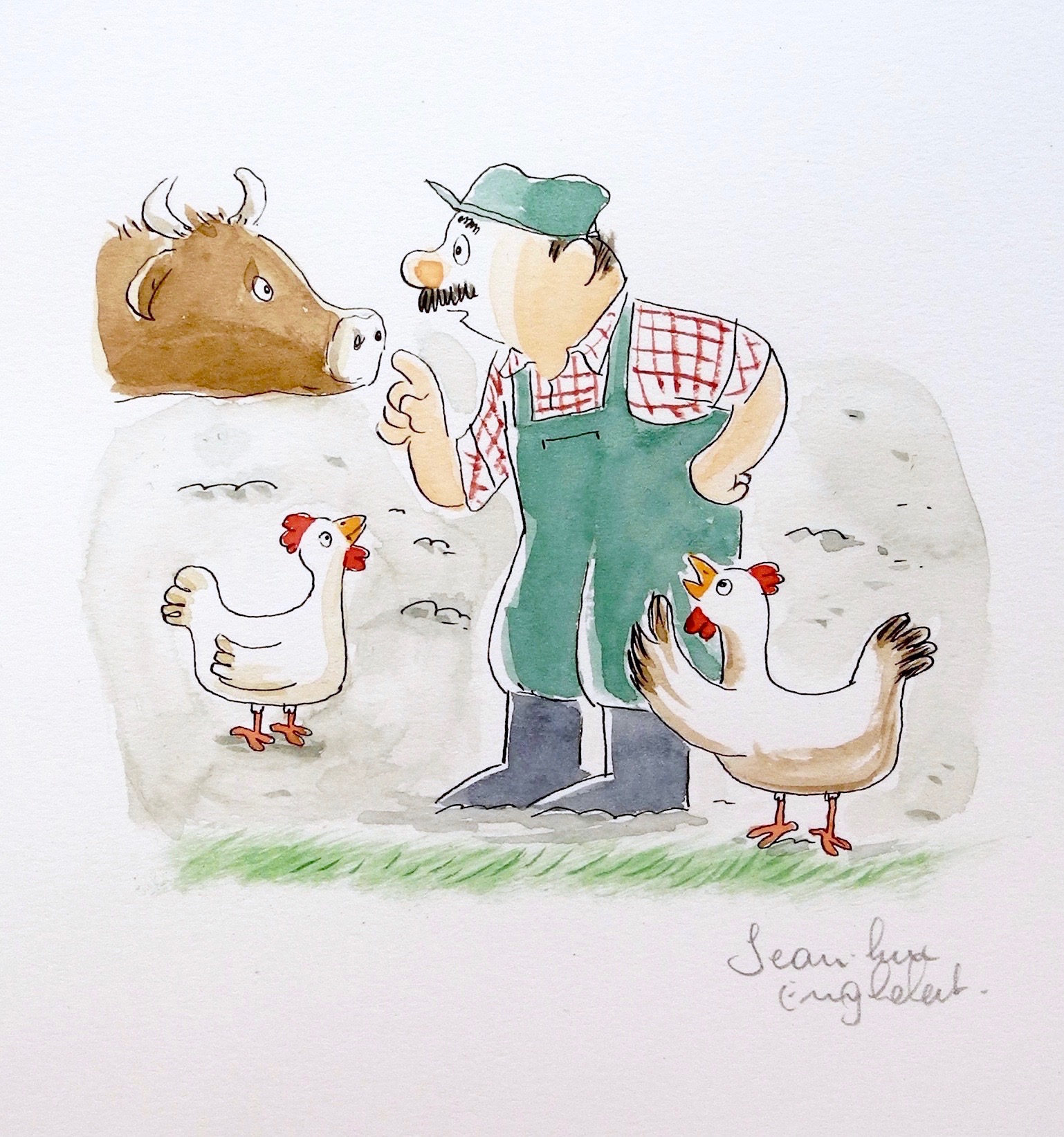 Le Fermier en pleine discussion