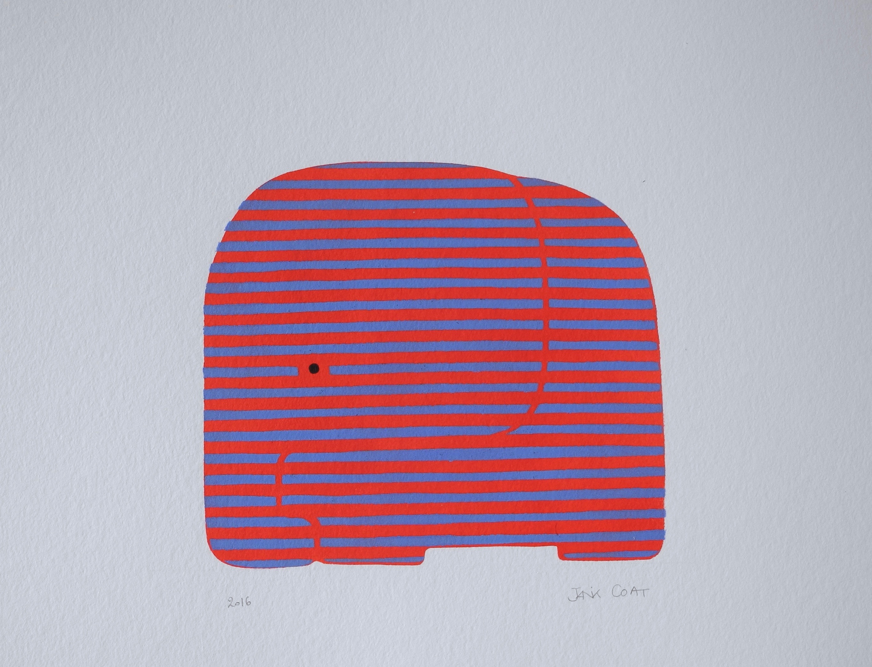 Aleph rouge et bleu