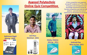 Asasnsol Polytechnic Organaised Online Quiz Competition